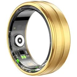 Colmi R06 Smart Ring, überwacht Herzfrequenz, Schlaf & Blutsauerstoff, Schrittzähler, IP68 - Farbe: gold - Größe: 10