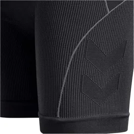 hummel hmlTE Christel Seamless Shorts Damen black/asphalt melange XS
