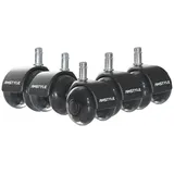 AMSTYLE Universal-Schwerlastrollen 5er Set SPM1.978 Schwarz