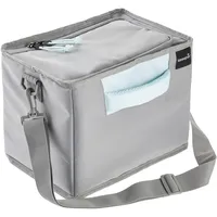 KEEEPER nea Faltbare Isoliertasche, 13 l, Gr. L, Mit Schultergurt, Passend für Klappbox lea, 6 kg Tragkraft, 4 h kühlend/wärmend, Aus recycelten PET-Flaschen, 29,5 x 20 x 22,5 cm, Aquamarine