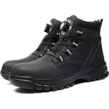 Sicherheitsstiefel mit Drehschnalle, Herren-Arbeits-Trainingsschuhe, durchstichfeste Sicherheits-Arbeitsstiefel, Größe 43 - 43