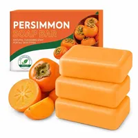Safelina Seife, Safelina Kaki Seife Kernseife, Persimmon Kernseife Natur gegen Körpergeruch, Neutralisiert geruchsbildende Substanzen, Sanfte Reinigung für reife & empfindliche Haut (3PC)