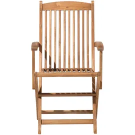 Beliani Gartenstuhl 42 x 42 x 93 cm braun/bronze 2 St.