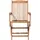 Beliani Gartenstuhl 42 x 42 x 93 cm braun/bronze 2 St.