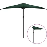 vidaXL Balkon-Sonnenschirm 300 x 150 cm grün halbrund