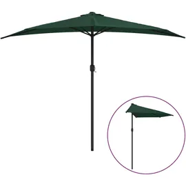 vidaXL Balkon-Sonnenschirm 300 x 150 cm grün halbrund