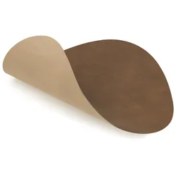 Lind DNA - Tischset Curve L Double, Cloud braun / Nupo sand