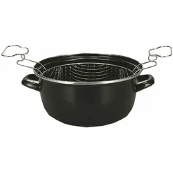 KRÜGER   Pommes-Frites-Topf schwarz, 24 cm
