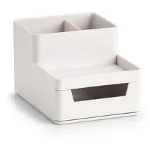 Zeller Schreibtisch-Organizer Kunststoff 15,3 x 11,2 x 9,3 cm Grau 4 St.
