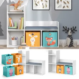 Vicco Kinderregal Luigi 90 x 30 x 90 cm MDF weiß