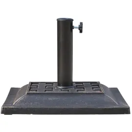 Outsunny Schirmständer 9kg Kunststoff 44 x 44 cm Bronze