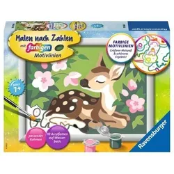 RAVENSBURGER 20060 Malen nach Zahlen Kleines Reh