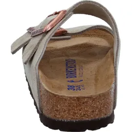 Birkenstock Arizona Weichbettung Veloursleder schmal taupe 36