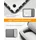Inateck 360° Rundumschutz 16 Zoll Hülle Kompatibel mit 16 Zoll MacBook Pro 2019-2021/15 Zoll Surface Book 2/XPS 15, 360° Schutz, No... - Grau