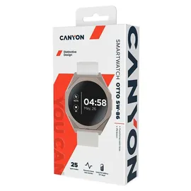 Canyon SW-86 BT 40 mm Aluminiumgehäuse Silber Sportarmband Silber M