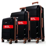 cocoono Hartschalen-Trolley Graz Hartschalenkoffer Trolley – M/L/XL/3er Set, TSA Schloss, Rollen weiß 198 cm
