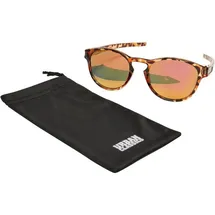 URBAN CLASSICS Sonnenbrillen in brown leo/orange | Gr.: onesize