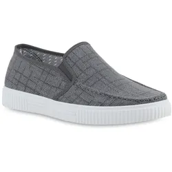 Herren Slip Ons in Grau