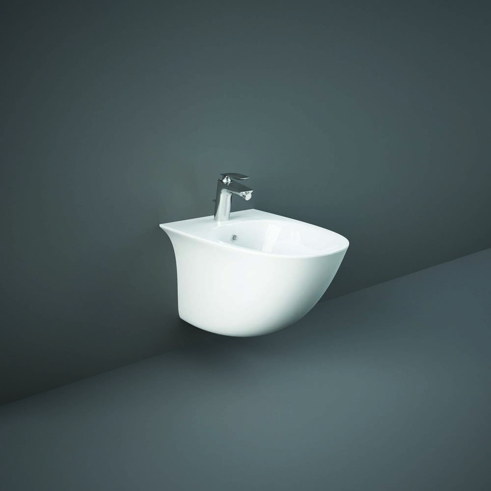 Modernes Wand-Bidet, 330mm x 380mm, Glanz-Weiß – RAK Sensation x Hudson Reed