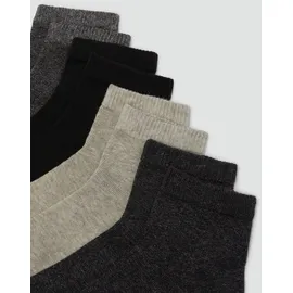 s.Oliver Quarter Socken 4 Paare Schwarz 39-42