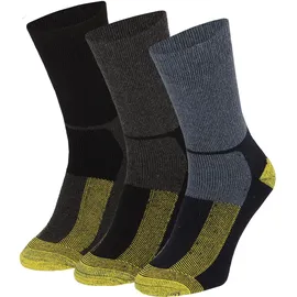 Apollo Herren Socks 6 Paar Blau/Gelb/Grau 46-48