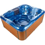 Beliani Beliani, Whirlpool Whirlpool Outdoor blau mit LED rechteckig 180 x 215 cm ARCELIA