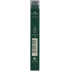 FABER-CASTELL TK 9071 Fallminen-Bleistiftminen schwarz 5B 3,15 mm, 10 St.