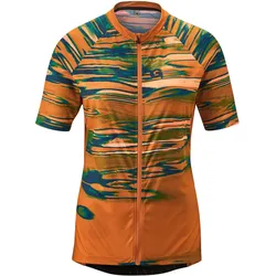Radtrikot GONSO "COPEDELLO", Damen, Gr. 48, orange, 100% Recyceltes Polyester, Rundhals, Kurzarm, Trikots, Leicht, schnell trocknend, optimaler Feuchtigkeitstransport