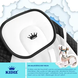 Kidiz KIDIZ® Babywippe Babyschaukel mit 5 Geschwindigkeitseinstellungen zusammenklappbarer Baby Wippe Schaukel Babyhochstuhl mit Spielbogen Spielzeugen 5 beruhigende Naturgeräusche neugeborene