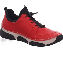 Rieker Slip-On Sneaker, mit Gummizug und Schnellverschluss rot