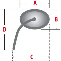 LSL Spiegel ERGONIA, schwarz