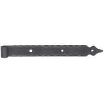 SCHÖSSWENDER Schösswender, Langband ohne Kegel, Kröpfung 15 mm, 615 mm, Schmiedeeisen verzinkt geschwärzt