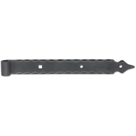 SCHÖSSWENDER Schösswender, Langband ohne Kegel, Kröpfung 15 mm, 615 mm, Schmiedeeisen verzinkt geschwärzt