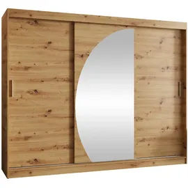 Mirjan24 Schwebetürenschrank Wika 250 x 200 x 62 cm Braun