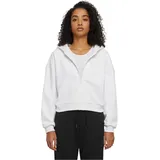 URBAN CLASSICS Cozy Short Reißverschlusspullover White XL