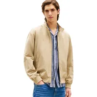 Tommy Hilfiger Herren Übergangsjacke Harrington mit Reißverschluss, Braun (Camel),