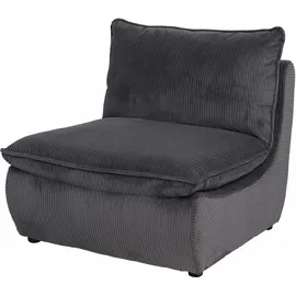 Hela Loungesessel RHODOS (1 St.), Sessel;gepolstert;aufgesetztes Kissen;Microfaser;Breitcord, Grau
