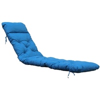Home Feeling Liegenauflage Deckchair Sitzkissen für Liege, 195x49 cm blau