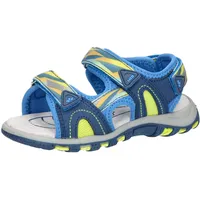 LICO Jungen Unisex Kinder Luca V Sandalen, Blau/Lemon, 26