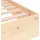 vidaXL Massivholzbett 200 x 200 cm Braun