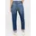Angels Relax-fit-Jeans "LIBERTA TURN UP", Damen, Gr. 38, Länge 27, blau (mid blau used destroyed), Denim/Jeans, Obermaterial: 78% Baumwolle, 20% Polyester, 2% Elasthan, relaxed fit 7/8-Länge, Jeans, Relaxed fit, aus Baumwollmischung, mit großen Vordertaschen