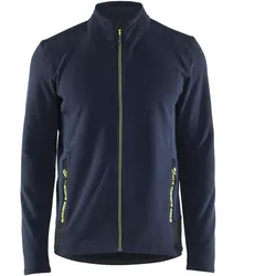 Microfleecejacke "4765" Unite - S - dunkelmarine/gelb