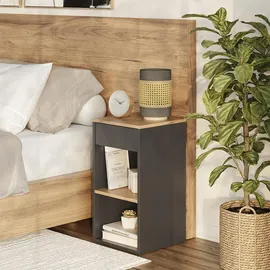 Vicco Nachttisch Dany, Anthrazit, 2er Set