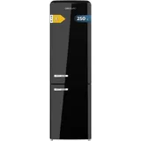 Cecotec - Kombi-Kühlschrank Retro 250L Bolero CoolMarket Combi Origin 250 nf Schwarz e. Total no Frost, Schnellkühlung, Multi Airflow, Himidity Box,