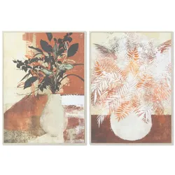 Bild DKD Home Decor 52 x 2,7 x 72 cm Pflanze Skandinavisch (2 Stück)