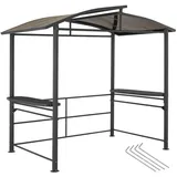 Tectake tectake® Grillpavillon, Asado 2,4x1,5x2,34m