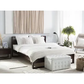 Beliani Giulia 140 x 200 cm Dunkelbraun