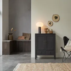 Tikamoon Sideboard 100 cm Schwarz