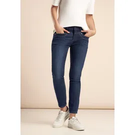 STREET ONE Damen, A378133 Jeans im Five-Pocket Style, Gr. 31 Länge 30, deep indigo washed, - 31W / 30L