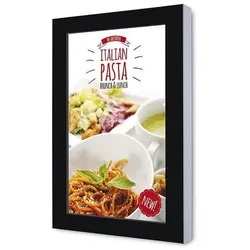 Showdown Displays Digitales Wand-Display mit 50" Samsung-Bildschirm schwarz, 77.7x124.7x12.2 cm
